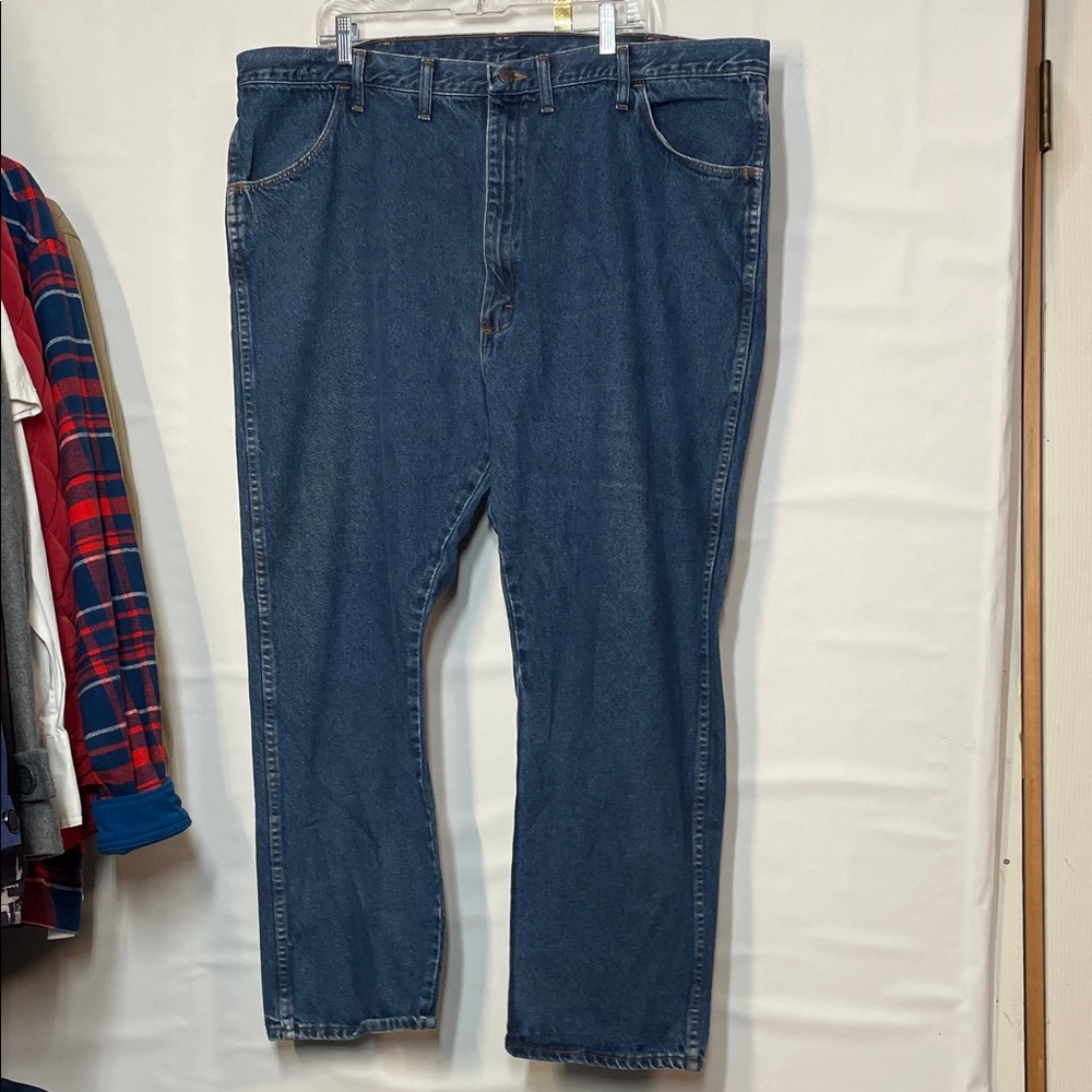 Rustler Men's Relaxed Fit Blue Jeans